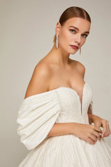 Nastya Çizgisel Dantel Prenses Model Gelinlik - Mediha Cambaz Bridal