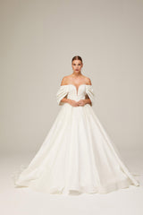 Nastya Çizgisel Dantel Prenses Model Gelinlik - Mediha Cambaz Bridal