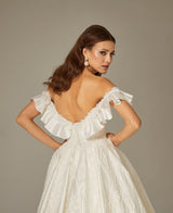 New ZB Saten M-Kalp Yaka Prenses Model Gelinlik - Mediha Cambaz Bridal