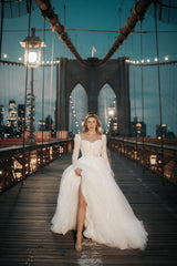 No One Üç Boyutlu Dantel A Kesim Gelinlik - Mediha Cambaz Bridal