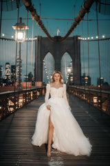 No One Üç Boyutlu Dantel A Kesim Gelinlik - Mediha Cambaz Bridal