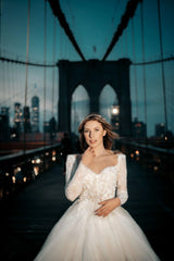 No One Üç Boyutlu Dantel A Kesim Gelinlik - Mediha Cambaz Bridal