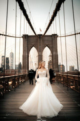 No One Üç Boyutlu Dantel A Kesim Gelinlik - Mediha Cambaz Bridal