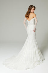 Noah Payetli Dantelli Balık Gelinlik - Mediha Cambaz Bridal