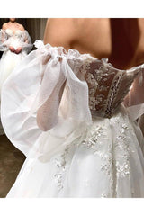 Nova Drapeli Balon Kol A Kesim Gelinlik - Mediha Cambaz Bridal