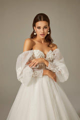 Oly Balon Kol Bohem A Kesim Gelinlik - Mediha Cambaz Bridal