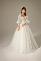 Oly Balon Kol Bohem A Kesim Gelinlik - Mediha Cambaz Bridal