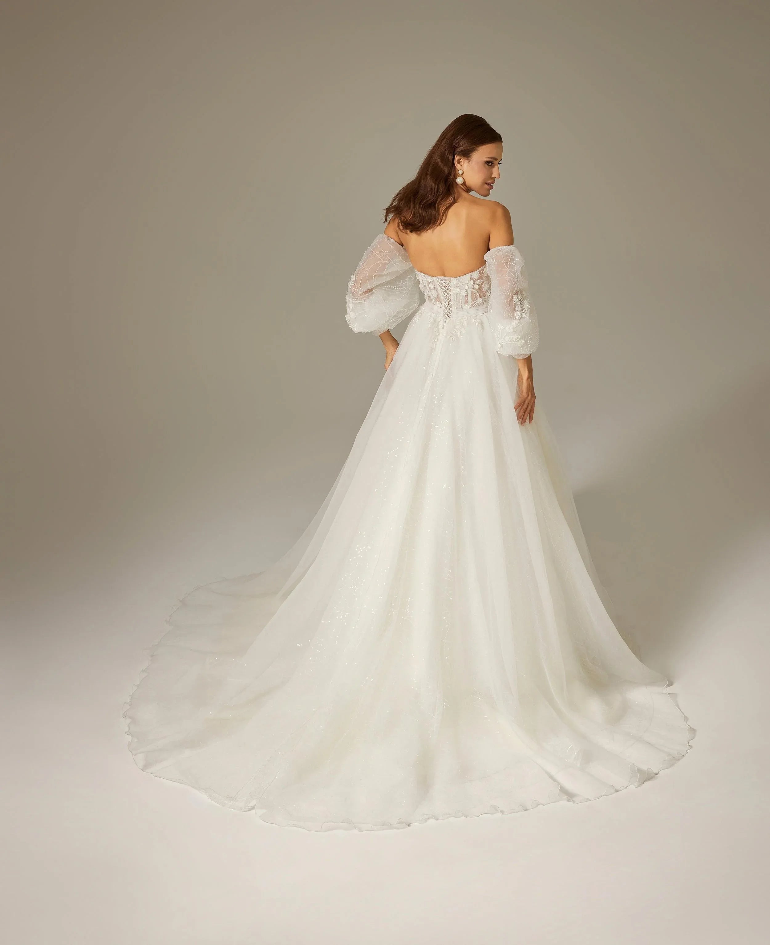 Oly Balon Kol Bohem A Kesim Gelinlik - Mediha Cambaz Bridal