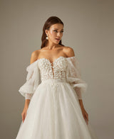 Oly Balon Kol Bohem A Kesim Gelinlik - Mediha Cambaz Bridal