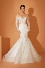 Oscar Dantel Kuyruklu Balık Gelinlik - Mediha Cambaz Bridal