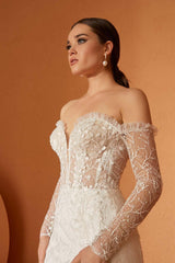 Oscar Dantel Kuyruklu Balık Gelinlik - Mediha Cambaz Bridal