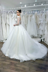 Pavia Kalp Yaka Dantel Prenses Model Gelinlik - Mediha Cambaz Bridal