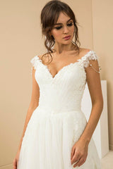 Pearl Drapeli V Yaka Helen A Kesim Gelinlik - Mediha Cambaz Bridal