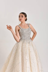 Princess Kasnak İşi Prenses Model Gelinlik - Mediha Cambaz Bridal