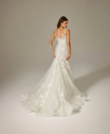 Reffa Mermaid Sim Işıltılı Lazer Kesim Dantelli Balık Gelinlik - Mediha Cambaz Bridal