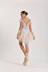 Retfa Dantel Tül Püsküllü After Party Elbisesi - Mediha Cambaz Bridal