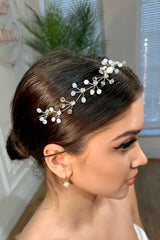 Robin Boncuklu Kristal Taşlı Gelin Saç Aksesuarı - Mediha Cambaz Bridal