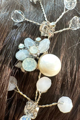 Robin Boncuklu Kristal Taşlı Gelin Saç Aksesuarı - Mediha Cambaz Bridal