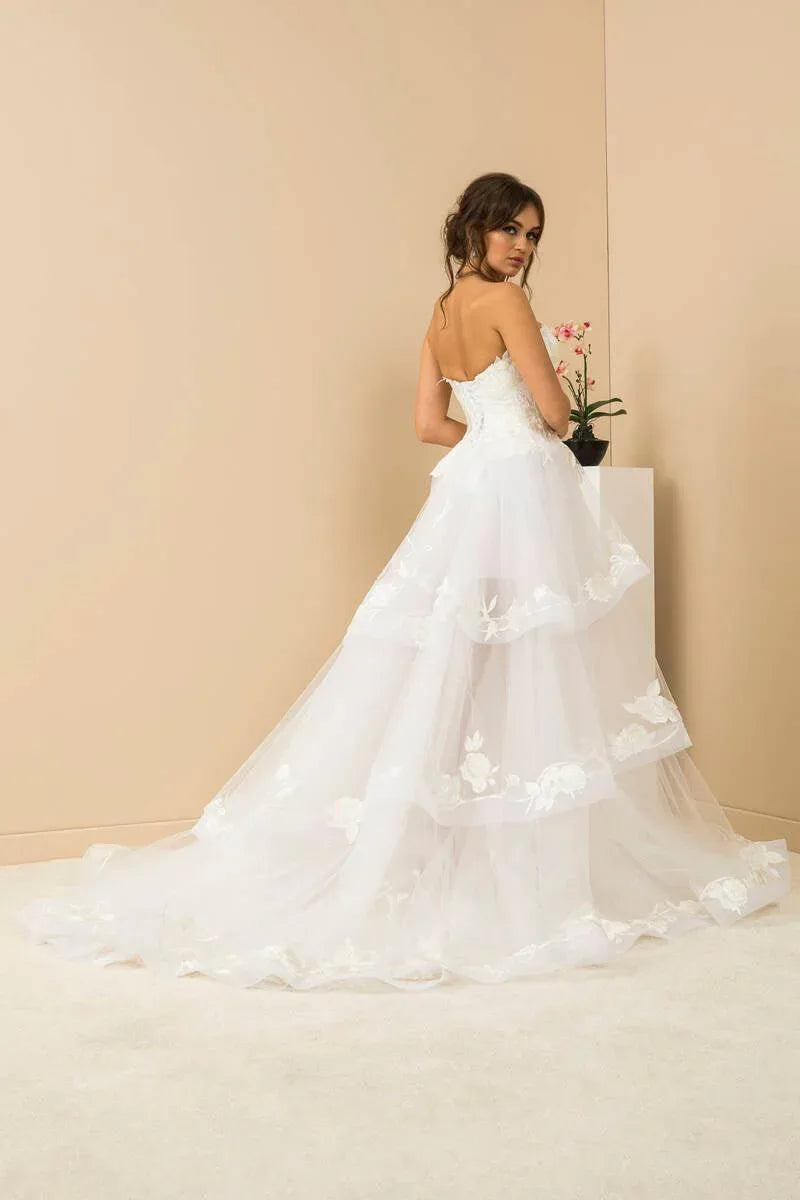 Rose Leaf Dantel Güpür Vintage A Kesim Gelinlik - Mediha Cambaz Bridal