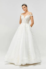 Royal Dantel Organze A Kesim Gelinlik - Mediha Cambaz Bridal