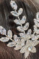 Sara Başak Motifli Zirkon Taşlı Gelin Saç Aksesuarı - Mediha Cambaz Bridal