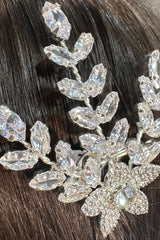 Sara Başak Motifli Zirkon Taşlı Gelin Saç Aksesuarı - Mediha Cambaz Bridal