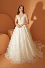 Sarah Işıltılı Dantel Prenses Model Gelinlik - Mediha Cambaz Bridal