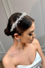 Selina Zirkon Damla Taşlı Gelin Saç Aksesuarı - Mediha Cambaz Bridal
