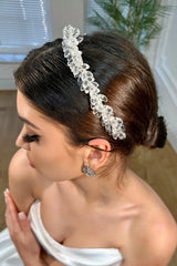Selina Zirkon Damla Taşlı Gelin Saç Aksesuarı - Mediha Cambaz Bridal