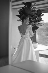 Tamara Fransız Dantelli İki Parça Balık Gelinlik - Mediha Cambaz Bridal