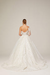 Tereza İncili Dantel Prenses Model Gelinlik - Mediha Cambaz Bridal