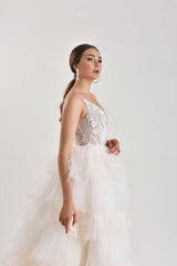 Tucana Dantel Kat Kat Prenses Model Gelinlik - Mediha Cambaz Bridal