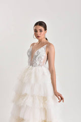 Tucana Dantel Kat Kat Prenses Model Gelinlik - Mediha Cambaz Bridal