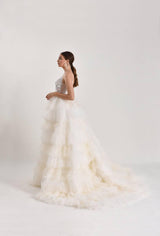 Tucana Dantel Kat Kat Prenses Model Gelinlik - Mediha Cambaz Bridal