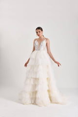 Tucana Dantel Kat Kat Prenses Model Gelinlik - Mediha Cambaz Bridal