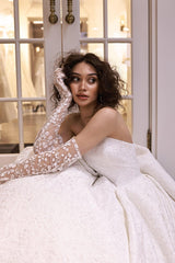 Valerie Straplez Dantel İşlemeli Prenses Model Gelinlik - Mediha Cambaz Bridal
