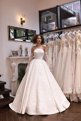 Valerie Straplez Dantel İşlemeli Prenses Model Gelinlik - Mediha Cambaz Bridal