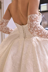 Valerie Straplez Dantel İşlemeli Prenses Model Gelinlik - Mediha Cambaz Bridal