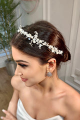 Vera Zirkon Taşlı Gelin Saç Aksesuarı - Mediha Cambaz Bridal