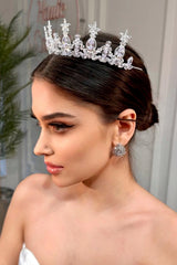 Vita Zirkon Taşlı Gelin Tacı - Mediha Cambaz Bridal