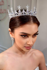 Vita Zirkon Taşlı Gelin Tacı - Mediha Cambaz Bridal