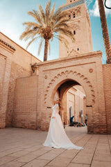 Vivian Şifon Prenses Yaka A Kesim Gelinlik - Mediha Cambaz Bridal