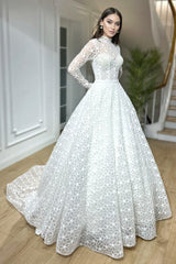 Yasu Hakim Yaka Dantel Prenses Model Gelinlik - Mediha Cambaz Bridal