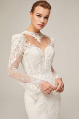 Zendaya Dantel Sırt Dekolteli Balık Gelinlik - Mediha Cambaz Bridal