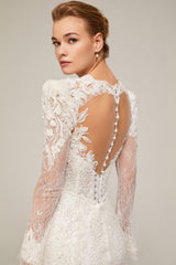 Zendaya Dantel Sırt Dekolteli Balık Gelinlik - Mediha Cambaz Bridal