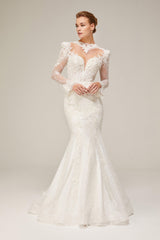 Zendaya Dantel Sırt Dekolteli Balık Gelinlik - Mediha Cambaz Bridal