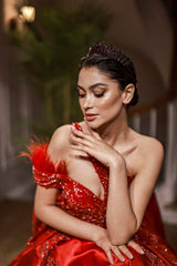 Lavin Zirkon Taşlı Gelin Tacı - Mediha Cambaz Bridal