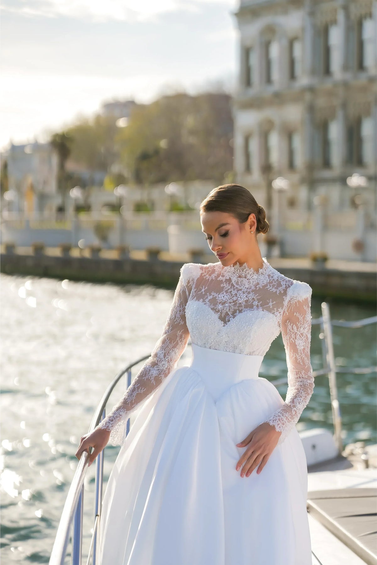 luxury beaded pearl wedding dress Pearl Beaded A-line Wedding Dress by Adrianna Papell 40301 – ABC Fashion