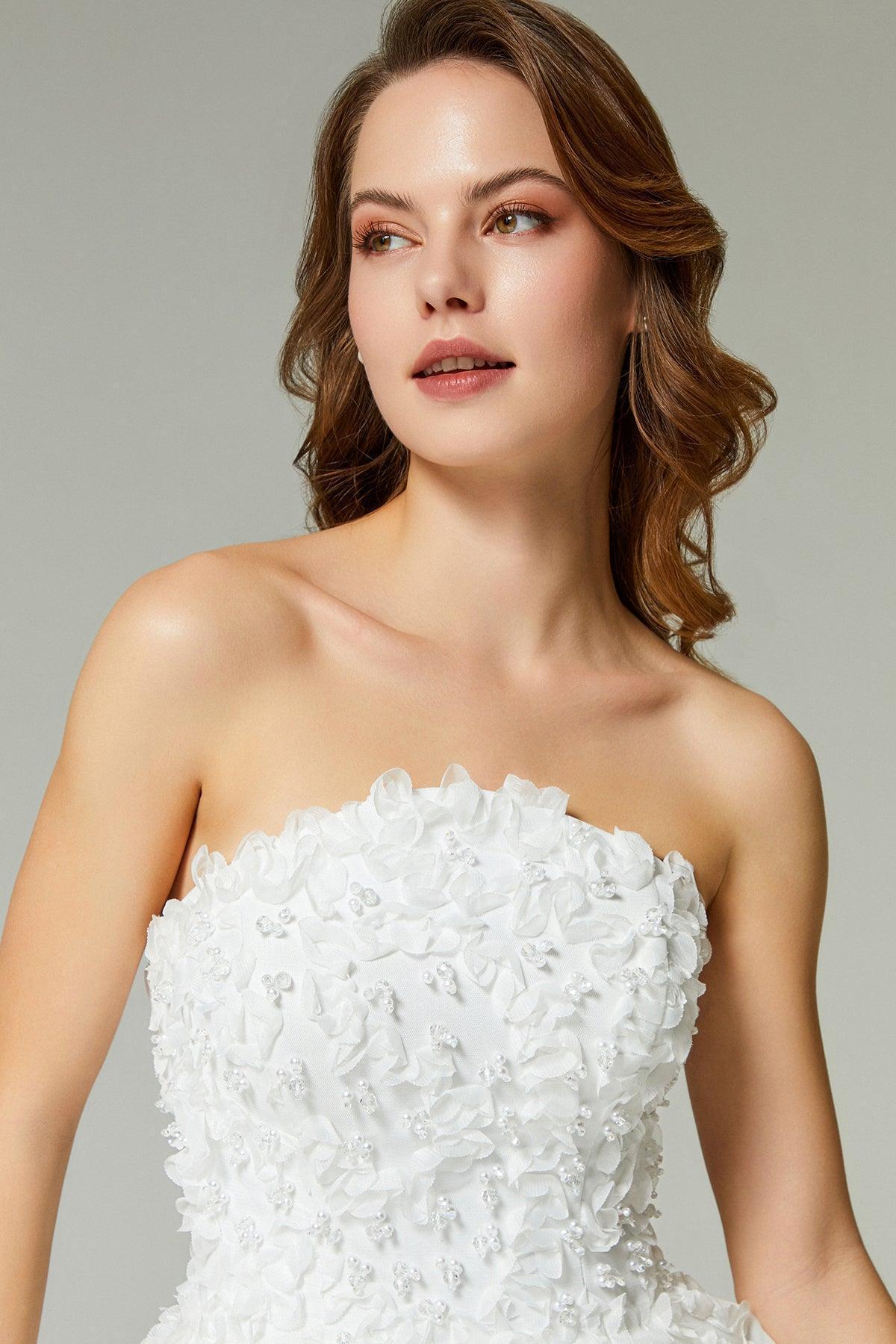 Beatrice Üç Boyutlu Dantelli Prenses Gelinlik - Mediha Cambaz Bridal