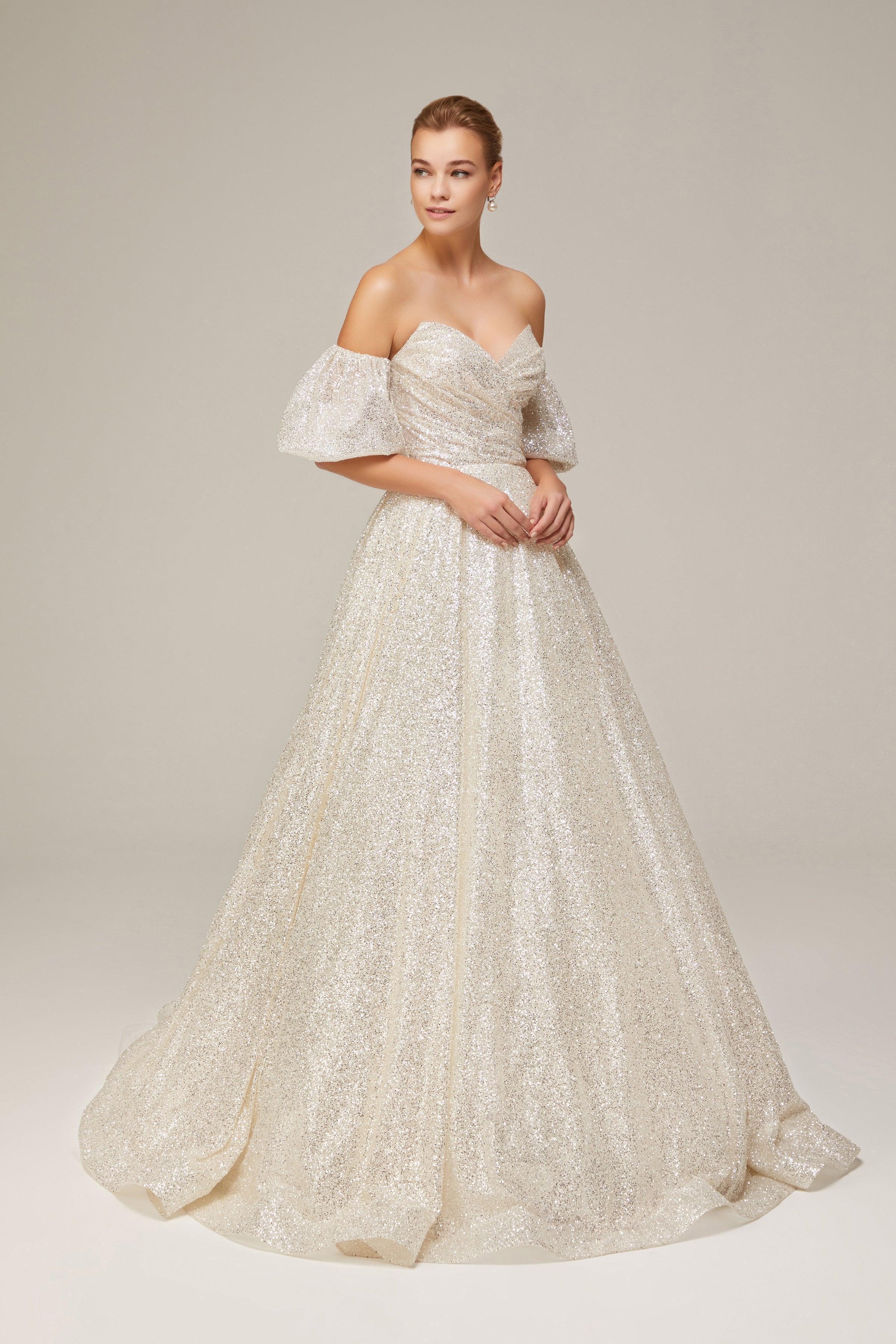 Cole 23 Drapeli Straplez A Kesim Gelinlik - Mediha Cambaz Bridal